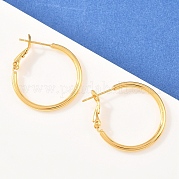 Латунные серьги обруча EJEW-C171-02G