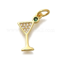 Латунные микро проложить кубического циркония подвески&nbsp;KK-D339-13G-01