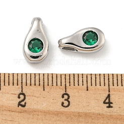 Латунь стекло кулоны KK-L211-013P