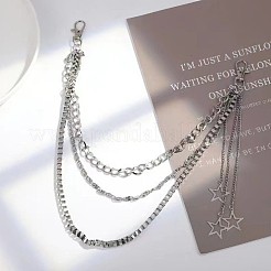 Сплав звездные подвески 3 слой цепи ремни для брюк FS-WG5CAFD-01