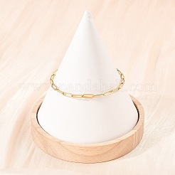 201 браслет-цепочка из нержавеющей стали со скрепками для женщин&nbsp;LS-BJEW-G767-01E-G