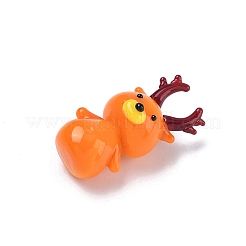 Украшения для выставки оленей ручной работы в технике лэмпворк&nbsp;LAMP-F043-13