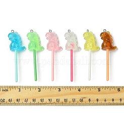 10 шт. большие подвески из светящейся полупрозрачной смолы&nbsp;FIND-FS0002-91E