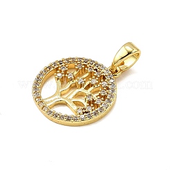 Латунные микро проложить кубического циркония подвески KK-R227-02G