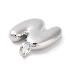 Подвески из латуни с покрытием стойки с буквами-шариками&nbsp;X-KK-C050-01P-N