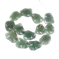 Естественный зеленый авантюрин бисер нитей&nbsp;G-T143-20A