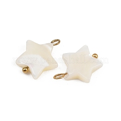Подвески в форме звезд из натуральных ракушек&nbsp;STAS-D378-35G