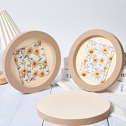 DIY детская деревянная отделка глиняная рамка для фотографий WOOD-WH20008-07D