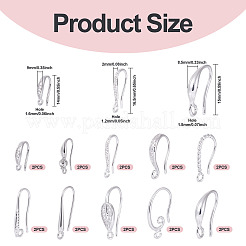 20 шт. 10 стиля латунных крючков для сережек KK-TA0002-29