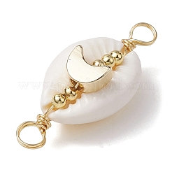 Подвески-соединители в форме ракушки из натуральной медной проволоки в форме ракушки каури&nbsp;PALLOY-JF02939-01