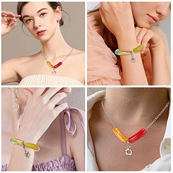 40шт 10 цвета акриловые бусины SACR-SC0001-04