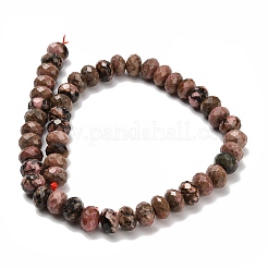 Природные родонит бисер нитей G-C259-A09-8x12mm