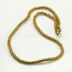 Немагнитные синтетический гематит бисер пряди&nbsp;X-G-C124-4x2mm-1