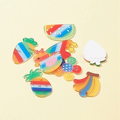 16шт 8 стильные акриловые кабошоны MACR-FS0001-46