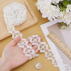 5 ярд полиэстеровой цветочной кружевной ленты для отделки OCOR-WR0001-92