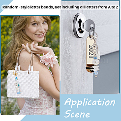 50 шт. непрозрачные переливающиеся радужные акриловые бусины&nbsp;OACR-SP0001-29A