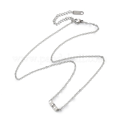 Ожерелья из нержавеющей стали 304 с цепочкой из троса&nbsp;NJEW-A045-09P