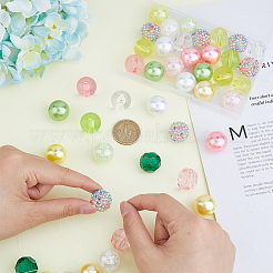 46 шт. 25-х цветный акрил с АБС-пластиком&nbsp;OACR-DC0001-25