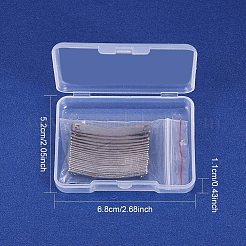 Изогнутый прямоугольник из нержавеющей стали 304 пустые бирки&nbsp;STAS-PH0018-65P