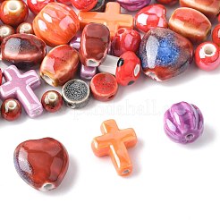 48шт фарфоровые бусины ручной работы PORC-FS0001-34