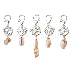 5 шт. непрозрачных акриловых брелоков с имитацией ракушек&nbsp;KEYC-JKC01339