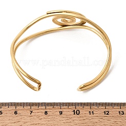 Браслеты-манжеты из нержавеющей стали 304 для женщин&nbsp;BJEW-P387-03G