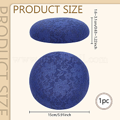 Круглая шляпа-фантаст из искусственной конопли для шляпной мастерской&nbsp;AJEW-WH0472-45C-01