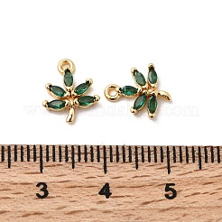 Подвески из латуни и стекла&nbsp;KK-F916-08G-03