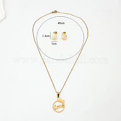 Кольцо с надписью «любовь» и сердцем из нержавеющей стали 201 ST0185