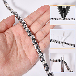 Шнур из нержавеющей стали с заклепками и клейкой обратной стороной длиной 2.5 ярд. OCOR-CA0001-31A