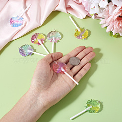 14 шт. двухцветные градиентные подвески из прозрачной смолы большого размера&nbsp;FIND-TA0004-65