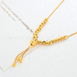 Модные минималистичные женские ожерелья с подвеской в виде круглого шара из латуни с кисточками&nbsp;UE3505