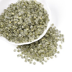 Прозрачные внутри цветные стеклянные бусины SEED-T007-13O