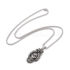 Не тускнеющие подвески из нержавеющей стали 201 NJEW-C034-38P