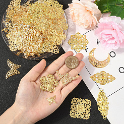 112 шт. 14 стиля филигранных люстр из железа и сплава&nbsp;FIND-SC0017-06