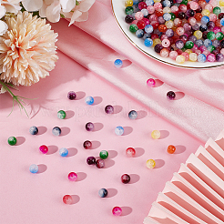 300 шт. 10-цветные потрескавшиеся бусины из искусственного нефрита&nbsp;DGLA-LT0001-05