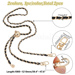 2 шт. 2 стиля цепных ручек для сумок из искусственной кожи&nbsp;AJEW-AR0002-02B