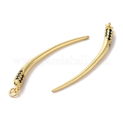 Стойки обшивки латунь микро проложить Циркон подвеску&nbsp;KK-E046-40G
