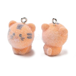 Флокированные подвески из непрозрачной смолы&nbsp;RESI-F064-A24