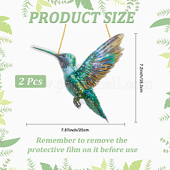 Акриловые подвесные ловцы солнца в виде птиц&nbsp;LS-HJEW-WH20021-02D