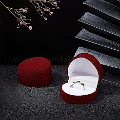 Коробки в форме сердца из бархата VBOX-PH0001-01