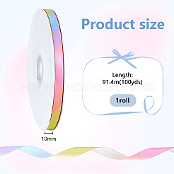 Полиэстер Grosgrain ленты&nbsp;OCOR-WH0105-090B