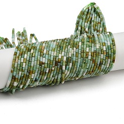 Натуральные хризопразные бисерные пряди&nbsp;X-G-M389-22