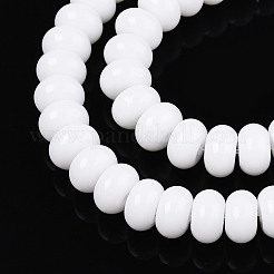 Непрозрачные с напылением стеклянные бусины&nbsp;GLAA-ZX008-8mm-18G