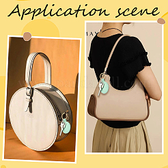 24шт брелок из кожи 8 цветов&nbsp;KEYC-SC0001-86