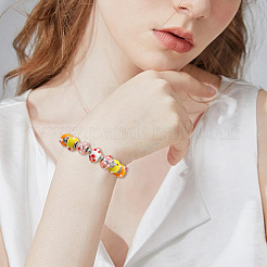 40шт 10 цвета ручной работы лэмпворк европейские бусины LAMP-PA0001-14