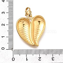 Подвесные украшения из нержавеющей стали 304 в форме сердца STAS-R159-41G-04
