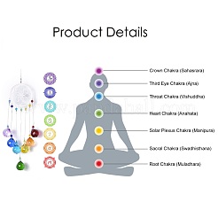 Кристаллы люстра ловцы солнца призмы чакра висит кулон AJEW-Q142-01