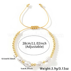 Браслеты из плетеных бусин из латуни во французском стиле для женщин&nbsp;CU2668