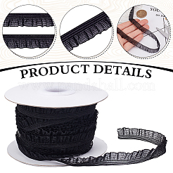 Эластичная кружевная отделка из полиэстера DIY-WH0430-852B